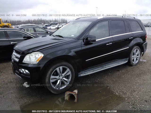 4JGBF7BE3BA627633 - 2011 MERCEDES-BENZ GL 450 4MATIC BLACK photo 2