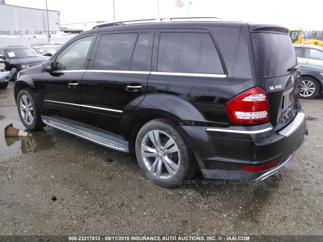 4JGBF7BE3BA627633 - 2011 MERCEDES-BENZ GL 450 4MATIC BLACK photo 3