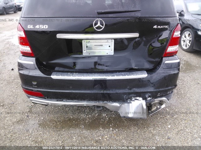 4JGBF7BE3BA627633 - 2011 MERCEDES-BENZ GL 450 4MATIC BLACK photo 6