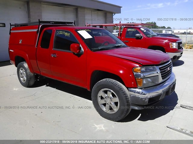 1GTJSCDE5A8112785 - 2010 GMC CANYON SLE RED photo 1