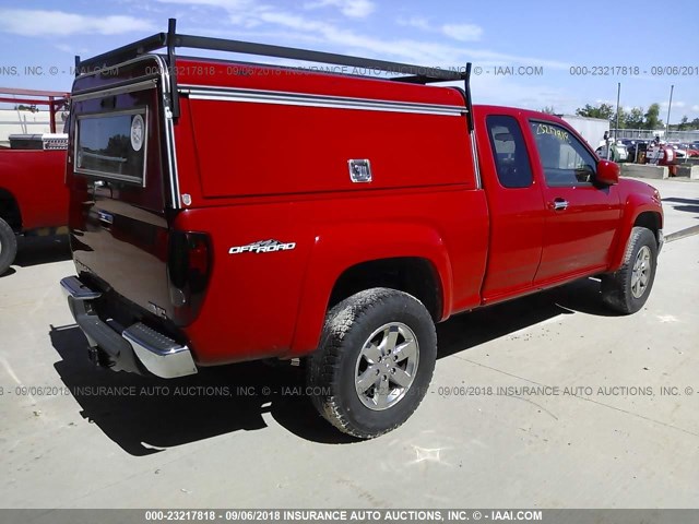 1GTJSCDE5A8112785 - 2010 GMC CANYON SLE RED photo 4