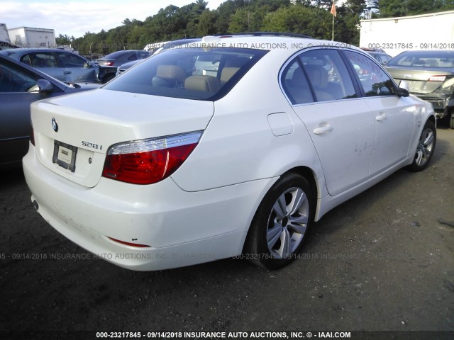 WBANV1C58AC159852 - 2010 BMW 528 XI WHITE photo 4