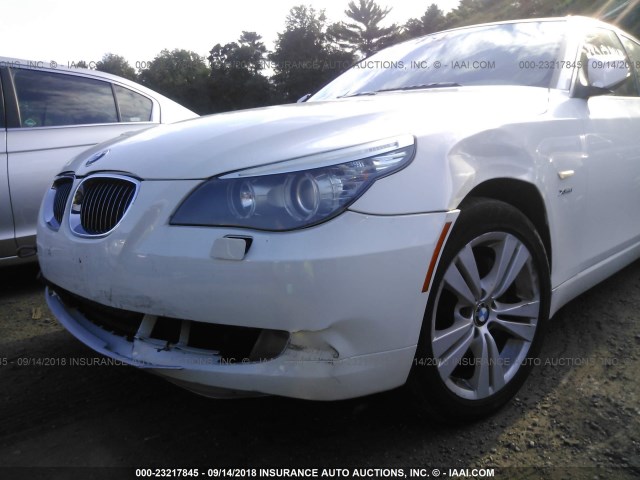 WBANV1C58AC159852 - 2010 BMW 528 XI WHITE photo 6