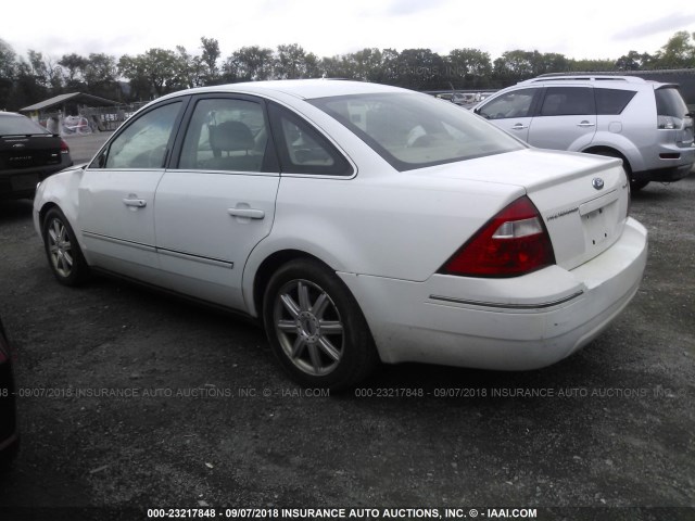 1FAFP25145G204517 - 2005 FORD FIVE HUNDRED LIMITED WHITE photo 3