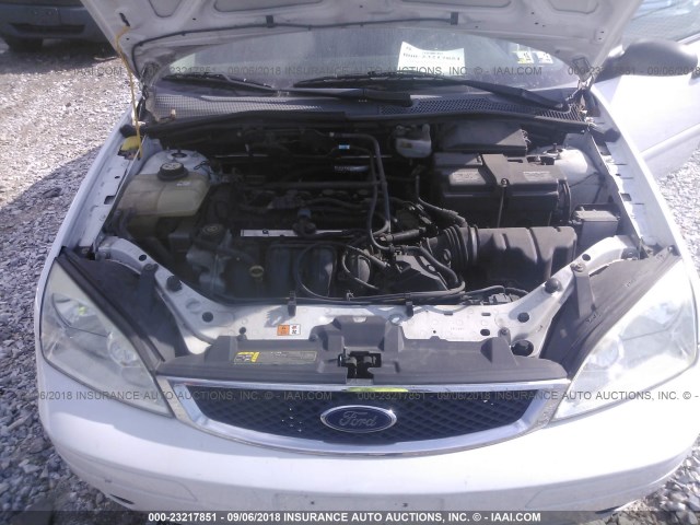 1FAHP34N77W128822 - 2007 FORD FOCUS ZX4/S/SE/SES 白色 照片 10