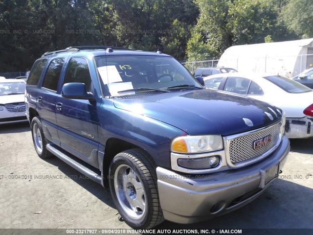 1GKEK63U35J201320 - 2005 GMC YUKON DENALI BLUE photo 1