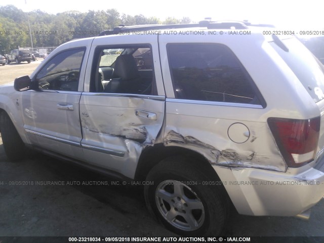 1J8HR58N17C537208 - 2007 JEEP GRAND CHEROKEE LIMITED SILVER photo 6