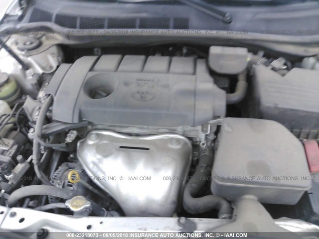 4T1BF3EK6BU214548 - 2011 TOYOTA CAMRY SE/LE/XLE ვერცხლისფერი ფოტო 10