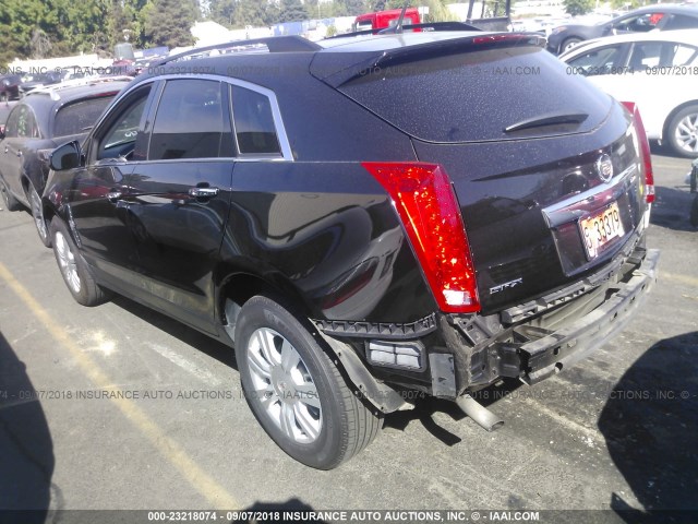 3GYFNGE36CS652703 - 2012 CADILLAC SRX BLACK photo 3