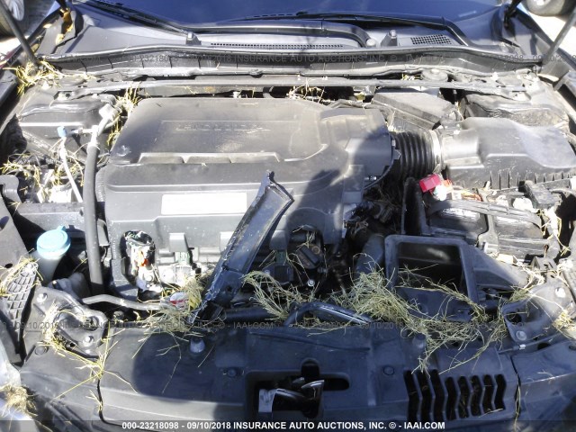 1HGCT2B88DA011252 - 2013 HONDA ACCORD EXL BLACK photo 10