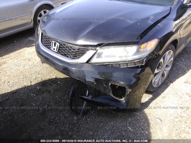 1HGCT2B88DA011252 - 2013 HONDA ACCORD EXL BLACK photo 6