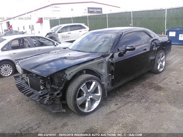 2B3LJ44V49H559603 - 2009 DODGE CHALLENGER SE BLACK photo 2