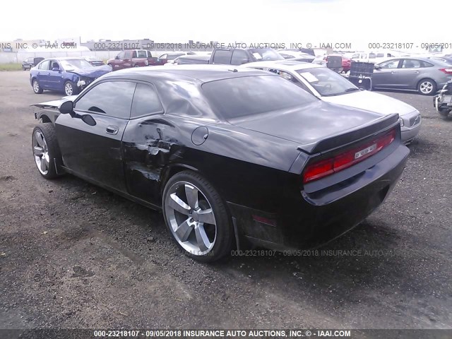 2B3LJ44V49H559603 - 2009 DODGE CHALLENGER SE BLACK photo 3