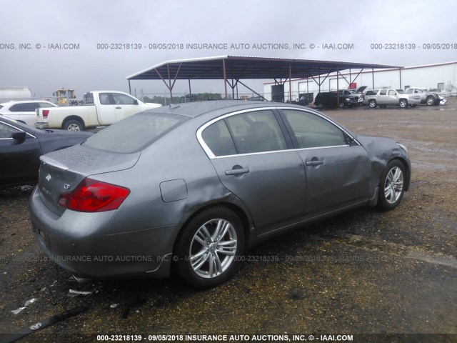 JN1CV6AP9DM719343 - 2013 INFINITI G37 JOURNEY/SPORT SILVER photo 4