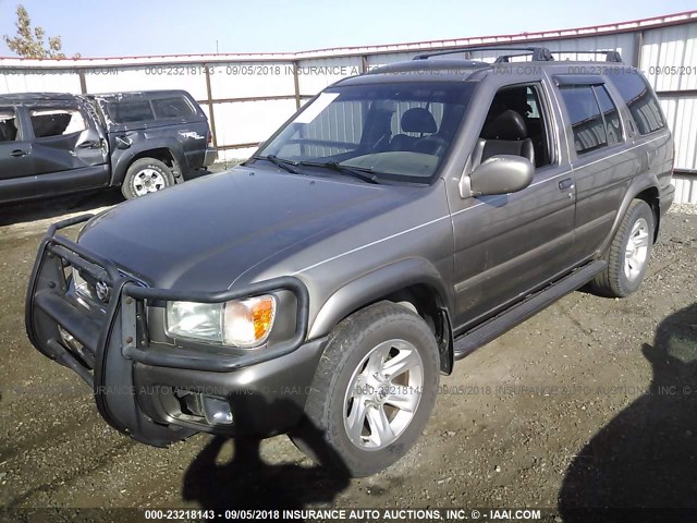 JN8DR09X82W651775 - 2002 NISSAN PATHFINDER LE/SE BROWN photo 2