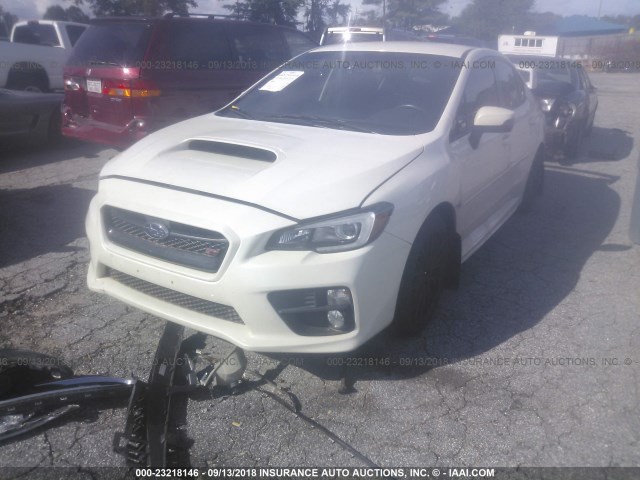 JF1VA2P69F9812707 - 2015 SUBARU WRX STI WHITE photo 2