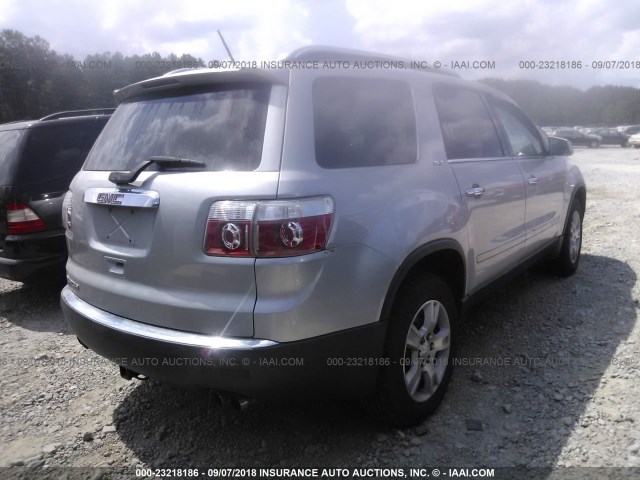 1GKER23708J233757 - 2008 GMC ACADIA SLT-1 SILVER photo 4