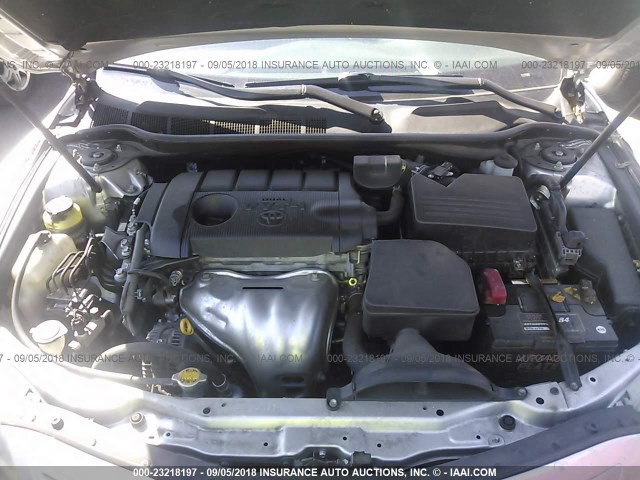 4T1BF3EK4BU211857 - 2011 TOYOTA CAMRY SE/LE/XLE SILVER photo 10