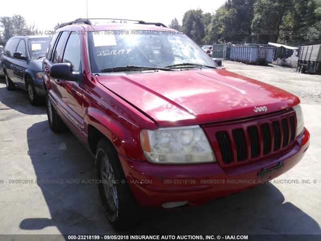 1J4GW58N1YC364538 - 2000 JEEP GRAND CHEROKEE LIMITED RED photo 6