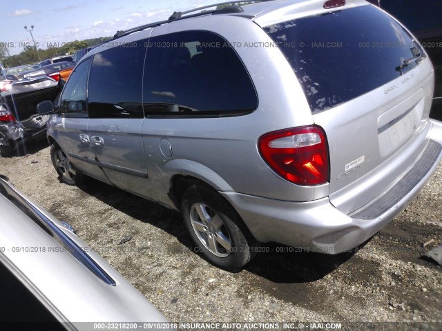 1D4GP24R75B138874 - 2005 DODGE GRAND CARAVAN SE SILVER photo 3