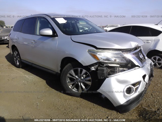 5N1AR2MN5EC671449 - 2014 NISSAN PATHFINDER S/SV/SL/PLATINUM SILVER photo 1