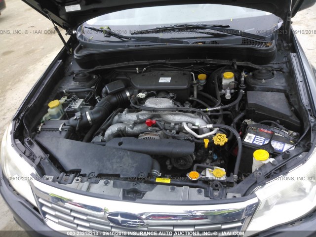 JF2SH6BC1AG791497 - 2010 SUBARU FORESTER XS Noir photo 10