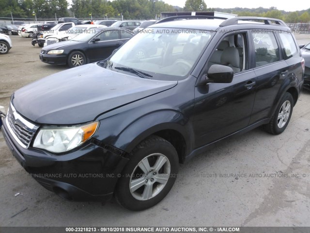 JF2SH6BC1AG791497 - 2010 SUBARU FORESTER XS Noir photo 2