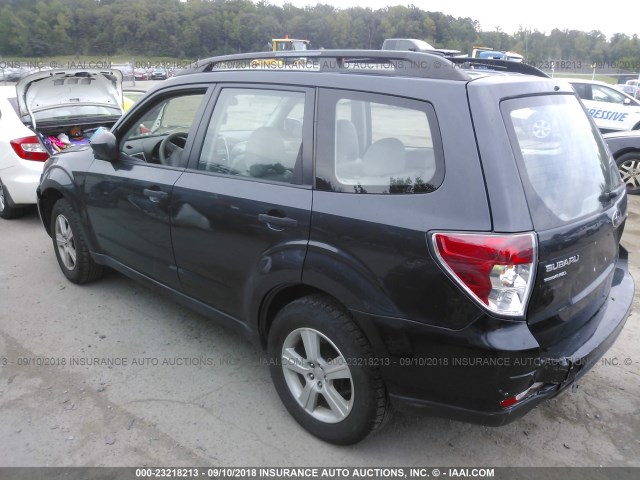 JF2SH6BC1AG791497 - 2010 SUBARU FORESTER XS Noir photo 3