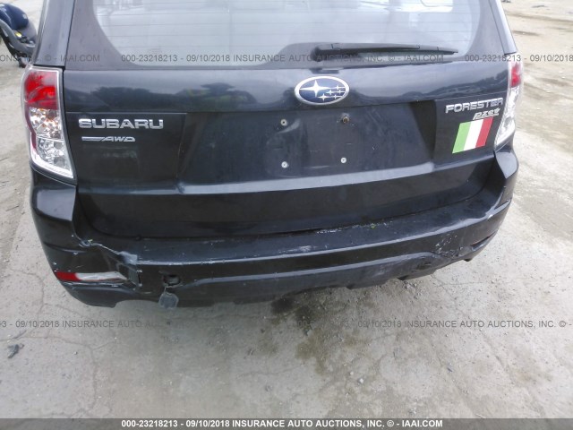 JF2SH6BC1AG791497 - 2010 SUBARU FORESTER XS Noir photo 6