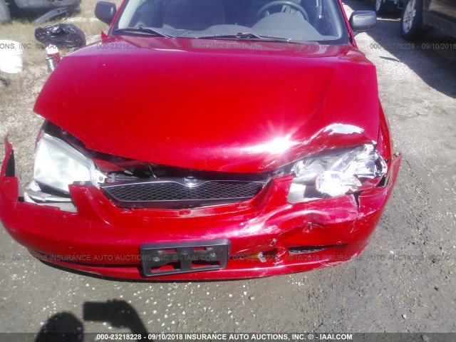 JM1BJ2229Y0217087 - 2000 MAZDA PROTEGE DX/LX RED photo 6