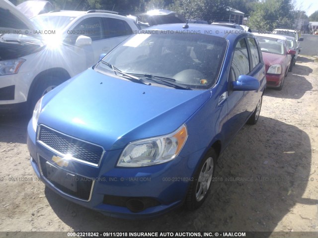 KL1TD6DE0AB080195 - 2010 CHEVROLET AVEO LS/LT 蓝色 照片 2