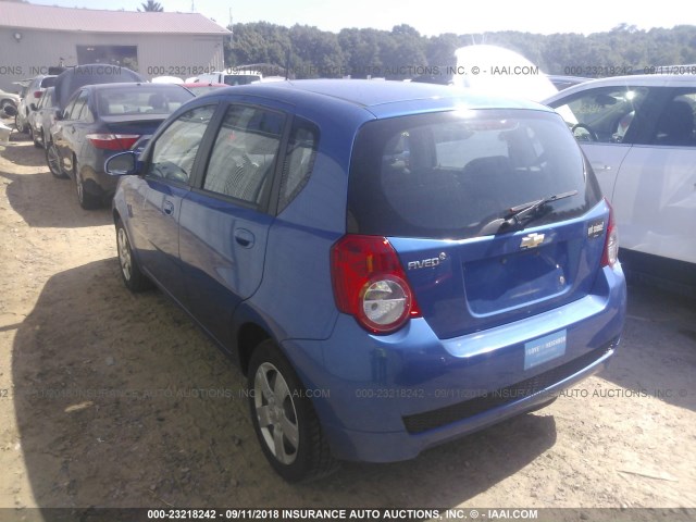 KL1TD6DE0AB080195 - 2010 CHEVROLET AVEO LS/LT 蓝色 照片 3