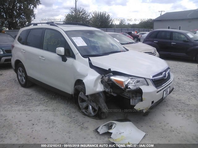 JF2SJARC0FH418353 - 2015 SUBARU FORESTER 2.5I LIMITED WHITE photo 1