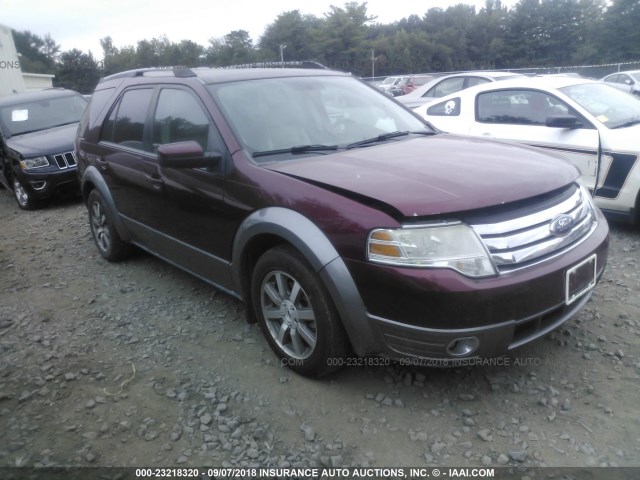 1FMDK05W38GA11923 - 2008 FORD TAURUS X SEL MAROON photo 1