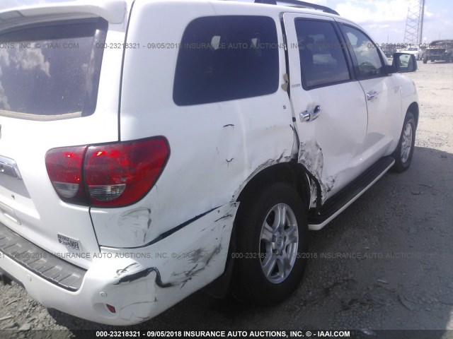 5TDZY68A38S008683 - 2008 TOYOTA SEQUOIA LIMITED WHITE photo 4