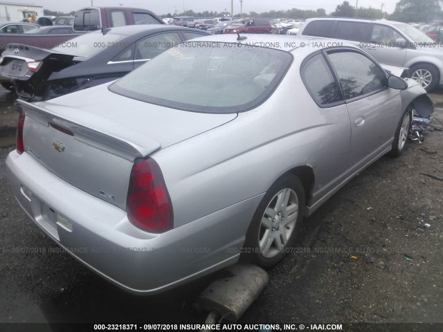 2G1WK15K679270766 - 2007 CHEVROLET MONTE CARLO LT SILVER photo 4