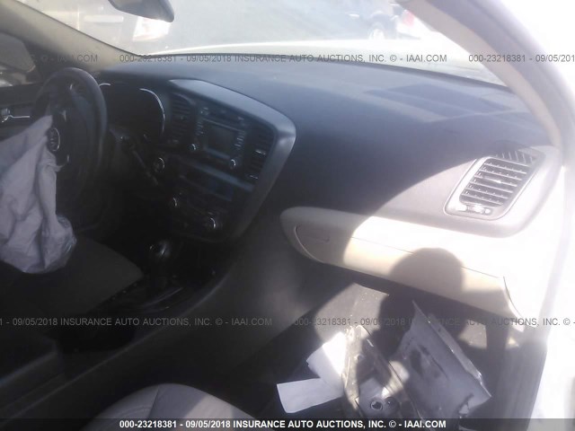 KNAGM4AD3D5062025 - 2013 KIA OPTIMA HYBRID WHITE photo 5