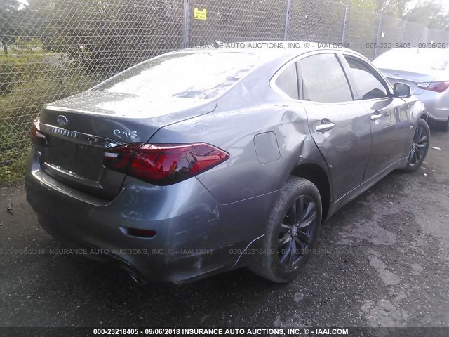 JN1BY1AR0FM561453 - 2015 INFINITI Q70 3.7 GRAY photo 4