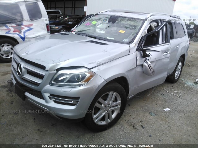 4JGDF6EE0GA706215 - 2016 MERCEDES-BENZ GL 450 4MATIC SILVER photo 2