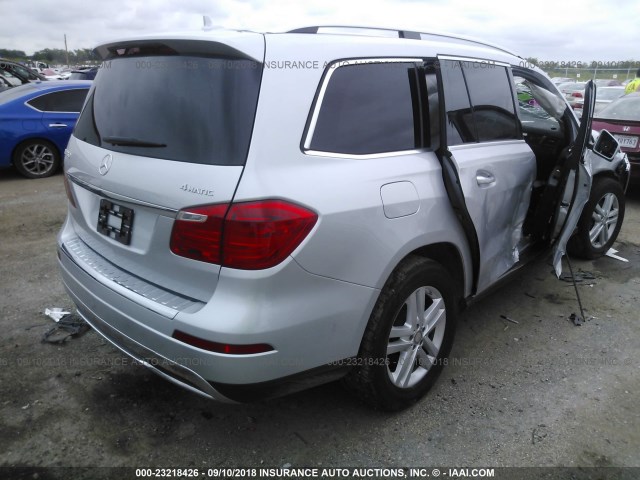 4JGDF6EE0GA706215 - 2016 MERCEDES-BENZ GL 450 4MATIC SILVER photo 4