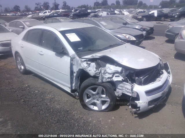 1G1ZG57B99F247625 - 2009 CHEVROLET MALIBU LS Ақ фото 1
