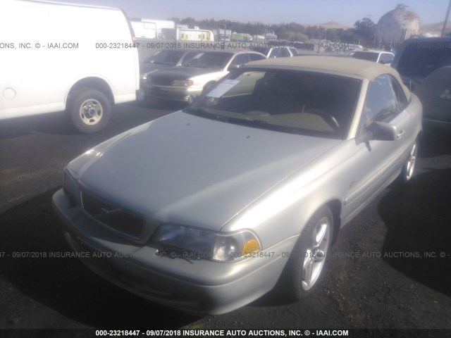 YV1NC53D71J019000 - 2001 VOLVO C70 TURBO SILVER photo 2