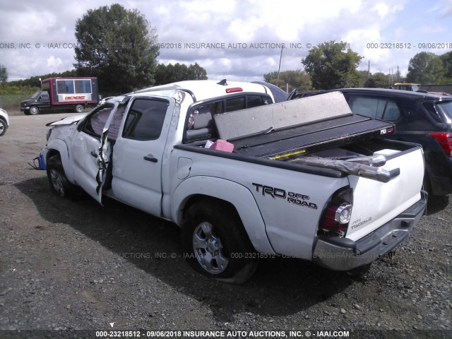 3TMLU4EN5EM154947 - 2014 TOYOTA TACOMA DOUBLE CAB თეთრი ფოტო 3