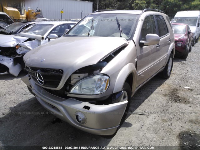 4JGAB72E61A242797 - 2001 MERCEDES-BENZ ML 430 金色 照片 2