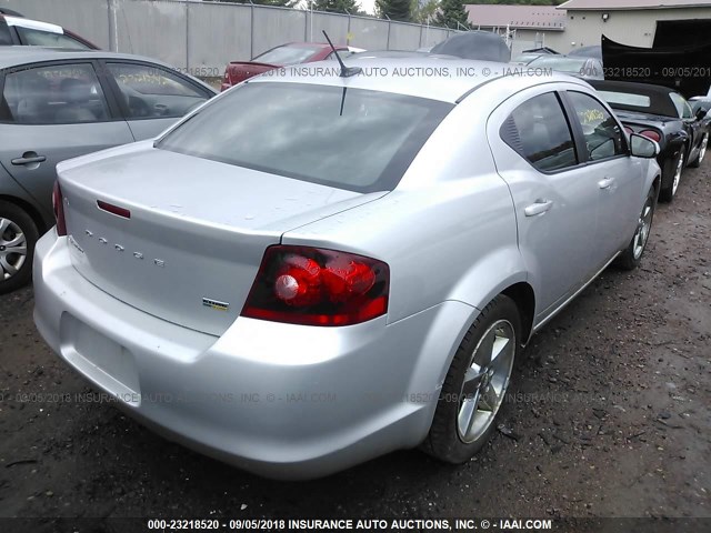 1B3BD2FG7BN540997 - 2011 DODGE AVENGER LUX SILVER photo 4