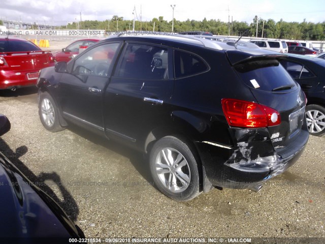 JN8AS5MT4CW612756 - 2012 NISSAN ROGUE S/SV BLACK photo 3