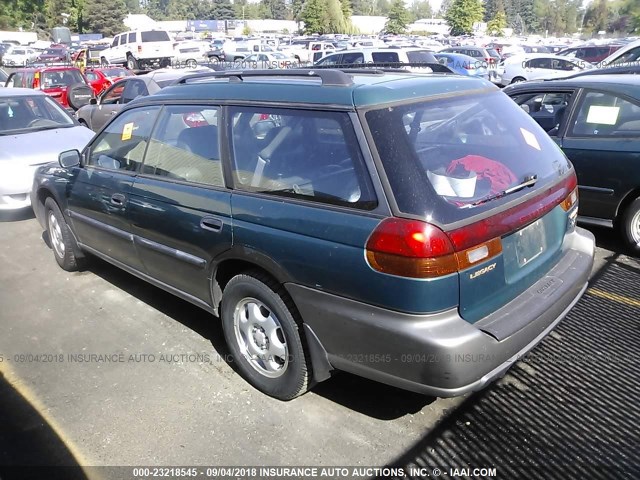 4S3BG6851T7972922 - 1996 SUBARU LEGACY OUTBACK GREEN photo 3