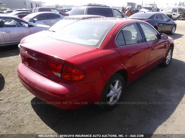 1G3NF52EXXC384677 - 1999 OLDSMOBILE ALERO GLS 红色 照片 4