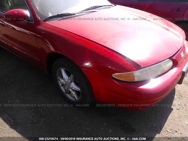 1G3NF52EXXC384677 - 1999 OLDSMOBILE ALERO GLS 红色 照片 6