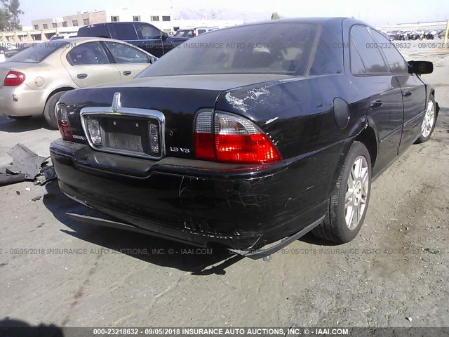 1LNHM87A65Y628265 - 2005 LINCOLN LS BLACK photo 4